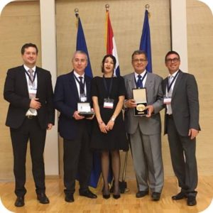 Prof. Alberto CAPRIOGLIO e Prof. Zelimir MURETIC premiati con la medaglia d'oro al Merito Ortodontico