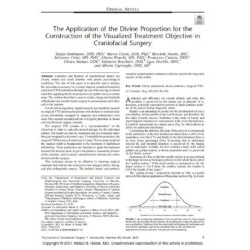 Sambataro S. et al. - J Craniof Surg 2021 - The Application of the Divine Proportion