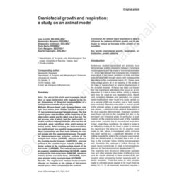 Craniofacial growth and respiartion: a study on an animal model