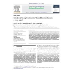 Interdisciplinary treatment of Class III malocclusion: a case report