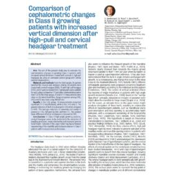Comparison of cephalometric changes in class II growing patients with increased vertical dimension after high-pull and cervical headgear treatment