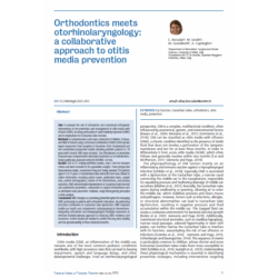 Orthodontics meets otorhinolaryngology: a collaborative approach to otitis media prevention