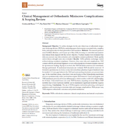 Clinical management of orthodontic miniscrew complications: a scoping review