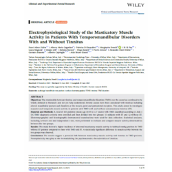Electrophysiological Study of the Masticatory Muscle Activity in Patients with Temporomandibular Disorders With and With out Tinnitus