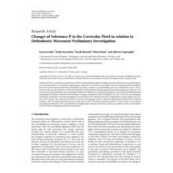 Changes of Substance P in the crevicular fluid in relation to orthodontic movement preliminary investigation