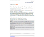 Electrophysiological Study of the Masticatory Muscle Activity in Patients with Temporomandibular Disorders With and With out Tinnitus